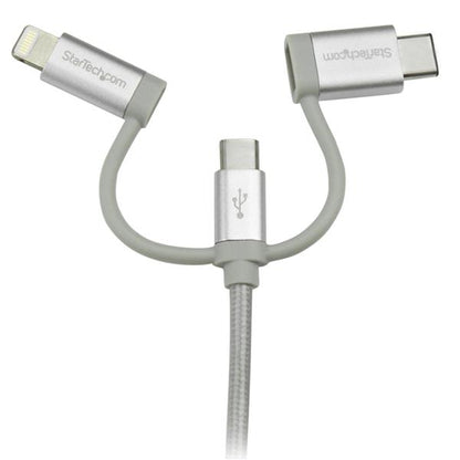 StarTech.com 1M 3 in 1 Lightening USB Cable