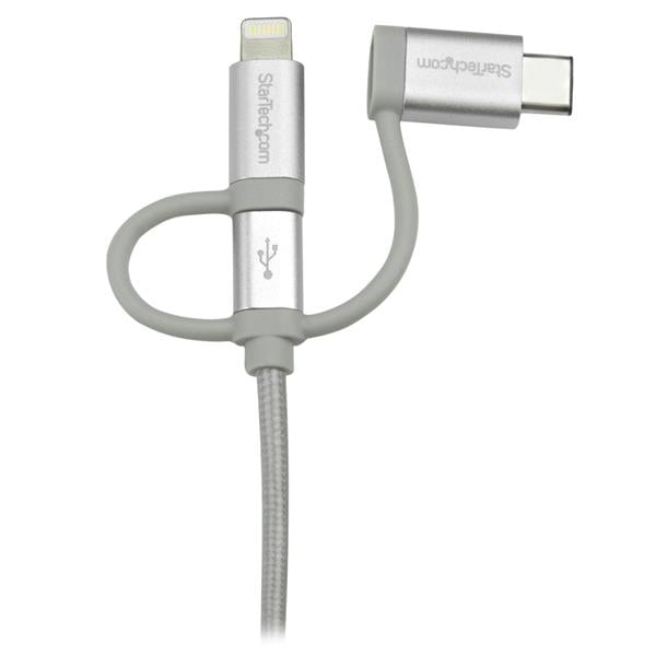 StarTech.com 1M 3 in 1 Lightening USB Cable