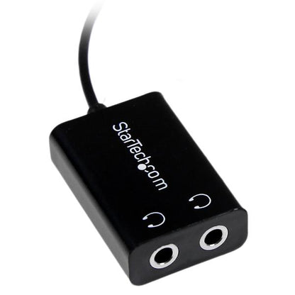 StarTech.com Black Slim Mini Jack Splitter Cable