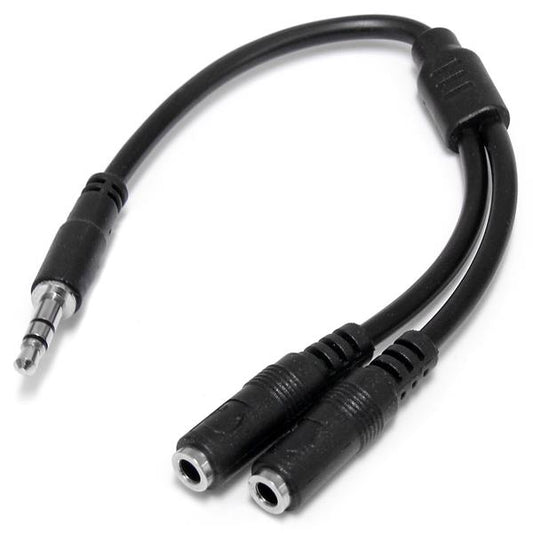 StarTech.com Slim Stereo Splitter M to 2x F Cable - NWT FM SOLUTIONS - YOUR CATERING WHOLESALER