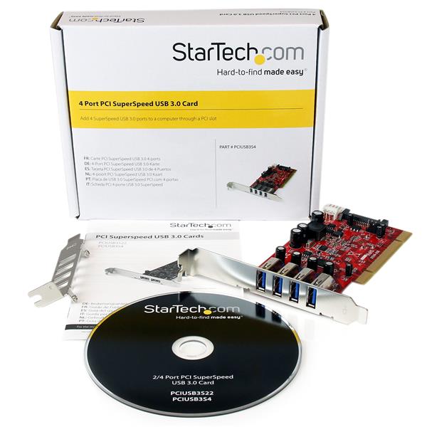 StarTech.com 4 Port SuperSpeed USB 3.0 PCI Card