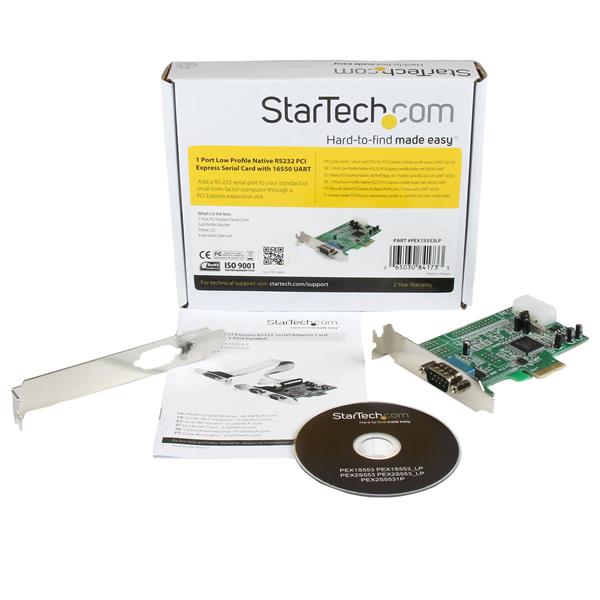 StarTech.com 1 Port PCI Express RS232 Serial Card
