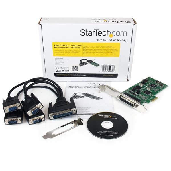 StarTech.com 4 Port PCIe Serial Combo Card