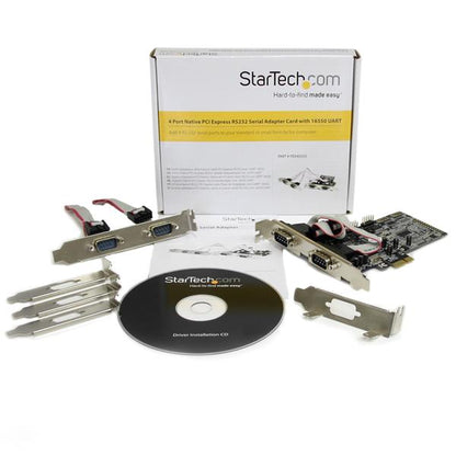 StarTech.com 4 Port Native PCIE RS232 Serial Card