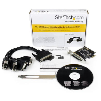 StarTech.com 4 Port RS232 PCI Express Serial Card
