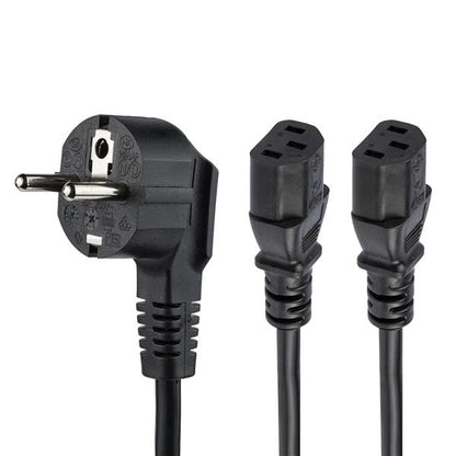 StarTech.com Power Cord Schuko CEE7 to 2x C13 2m - NWT FM SOLUTIONS - YOUR CATERING WHOLESALER