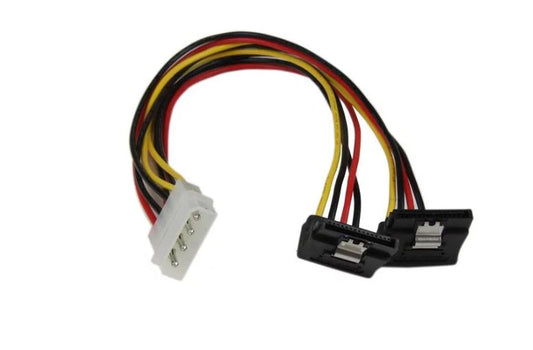 StarTech.com 12in LP4 to 2x Right Angle SATA - NWT FM SOLUTIONS - YOUR CATERING WHOLESALER