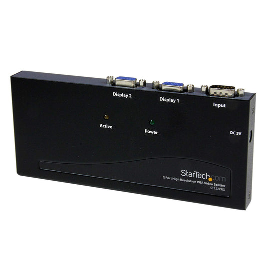 StarTech.com 2 Port High Res VGA Video Splitter - NWT FM SOLUTIONS - YOUR CATERING WHOLESALER