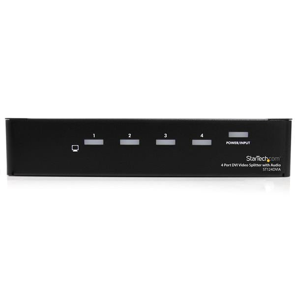 StarTech.com 4 Port DVI Video Splitter with Audio