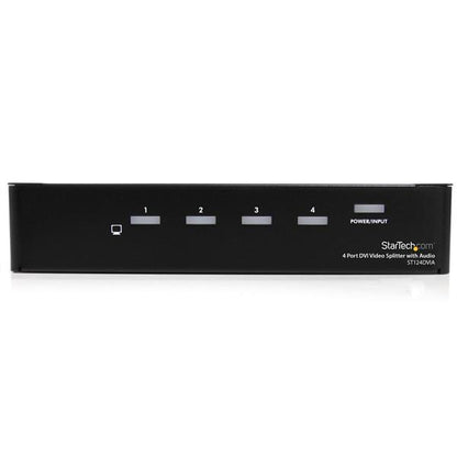 StarTech.com 4 Port DVI Video Splitter with Audio