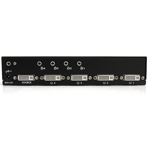 StarTech.com 4 Port DVI Video Splitter with Audio