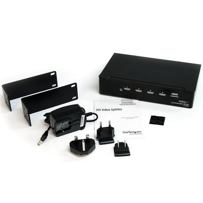 StarTech.com 4 Port DVI Video Splitter with Audio