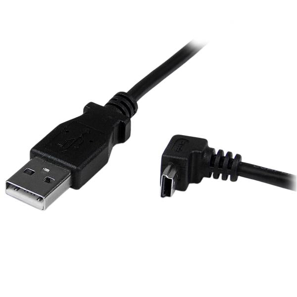 StarTech.com 2m Mini USB Cable A to Down Angle Mini B