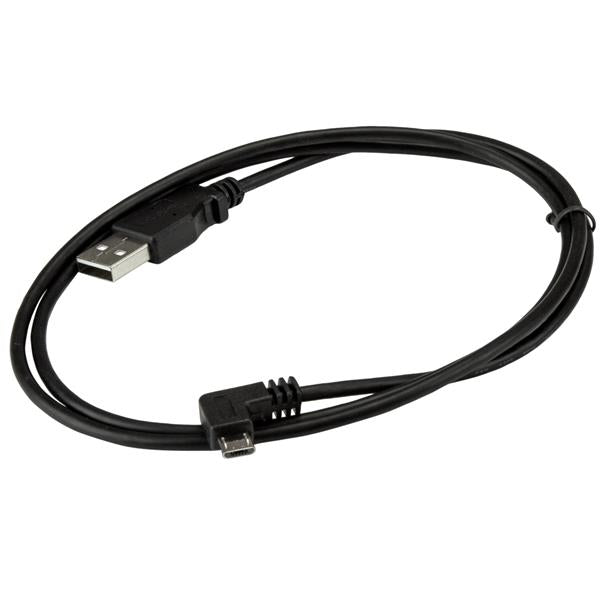StarTech.com 1m A to Right Angle Micro USB Cable