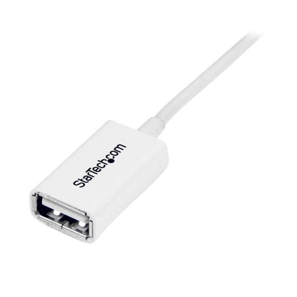 StarTech.com 2m White USB 2.0 Extension Cable