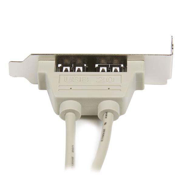 StarTech.com 2 Port USBA Female LP Slot Plate Adapter