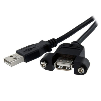 StarTech.com 1 ft Panel Mount USB Cable A to A - NWT FM SOLUTIONS - YOUR CATERING WHOLESALER