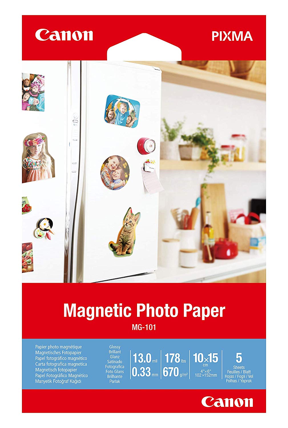 Canon MC-G01White 4 x 6 inch Magentic Photo Paper 5 sheets - 3634C002 - NWT FM SOLUTIONS - YOUR CATERING WHOLESALER