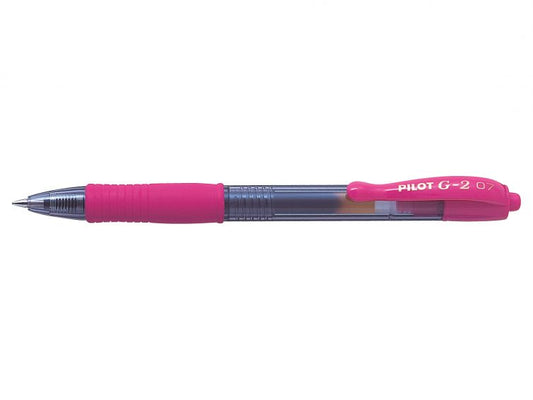 Pilot G-207 Retractable Gel Rollerball Pen 0.7mm Tip 0.39mm Line Pink (Pack 12) - 41101209 - NWT FM SOLUTIONS - YOUR CATERING WHOLESALER