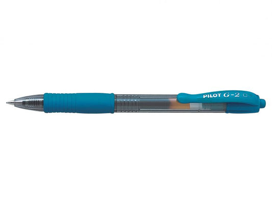 Pilot G-207 Retractable Gel Rollerball Pen 0.7mm Tip 0.39mm Line Light Blue (Pack 12) - 41101210 - NWT FM SOLUTIONS - YOUR CATERING WHOLESALER