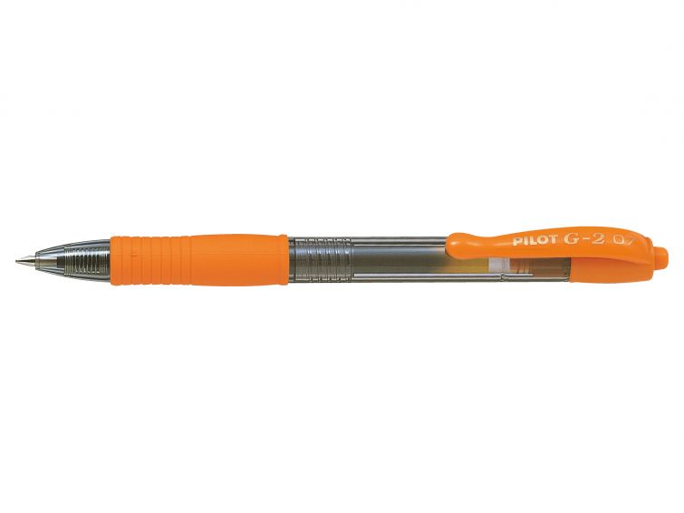 Pilot G-207 Retractable Gel Rollerball Pen 0.7mm Tip 0.39mm Line Orange (Pack 12) - 41101207 - NWT FM SOLUTIONS - YOUR CATERING WHOLESALER