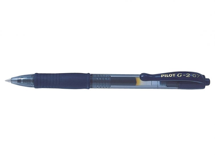 Pilot G-207 Retractable Gel Rollerball Pen 0.7mm Tip 0.39mm Line Blue-Black (Pack 12) - 41101231 - NWT FM SOLUTIONS - YOUR CATERING WHOLESALER