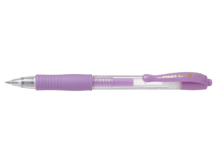 Pilot G-207 Retractable Gel Rollerball Pen 0.7mm Tip 0.39mm Line Pastel Purple (Pack 12) - 47101208 - NWT FM SOLUTIONS - YOUR CATERING WHOLESALER