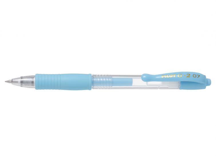 Pilot G-207 Retractable Gel Rollerball Pen 0.7mm Tip 0.39mm Line Pastel Blue (Pack 12) - 47101203 - NWT FM SOLUTIONS - YOUR CATERING WHOLESALER