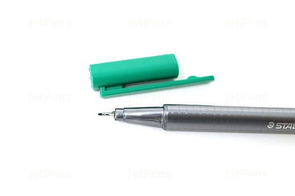 Staedtler Triplus Fineliner Pen 0.8mm Tip 0.3mm Line Green (Pack 10) 334-5