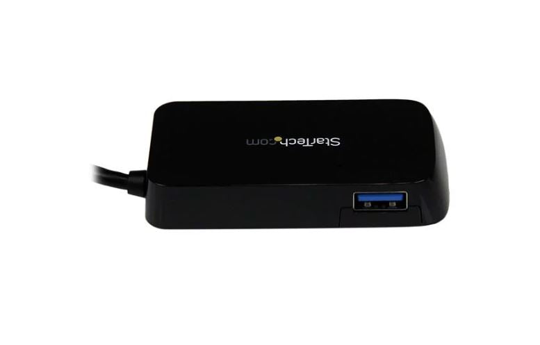 StarTech.com Portable 4 Port SuperSpeed Mini USB 3.0