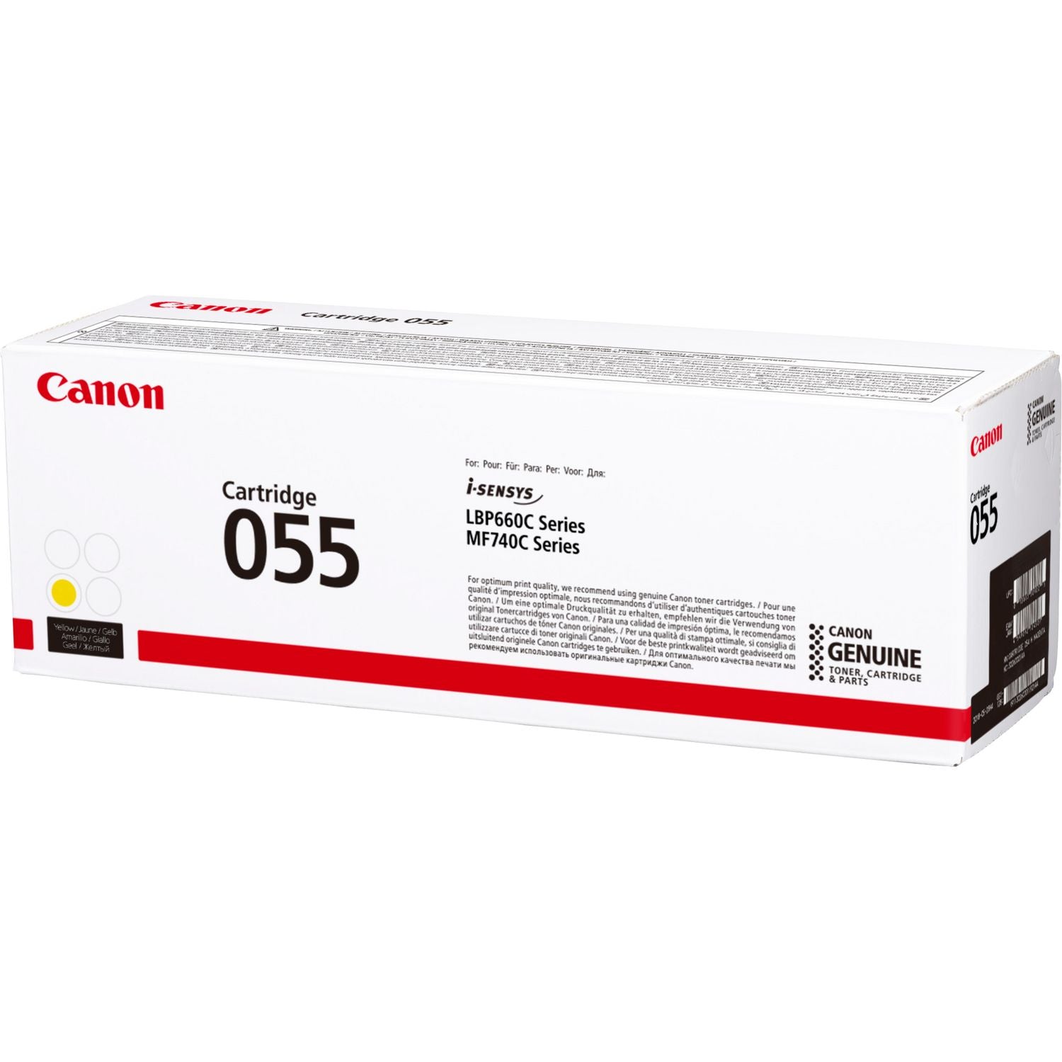 Canon 055Y Yellow Standard Capacity Toner Cartridge 2.1k pages - 3013C002 - NWT FM SOLUTIONS - YOUR CATERING WHOLESALER