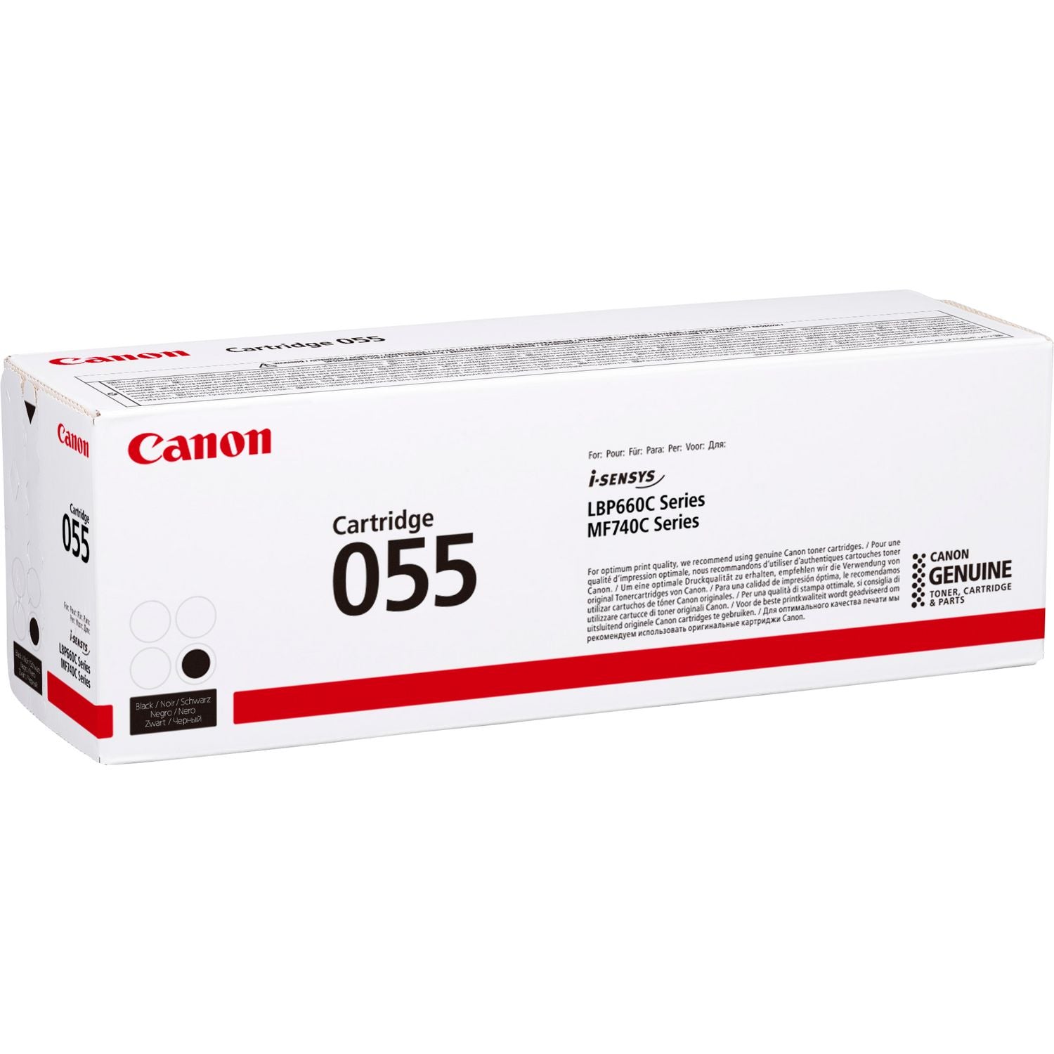 Canon 055BK Black Standard Capacity Toner Cartridge 2.3k pages - 3016C002 - NWT FM SOLUTIONS - YOUR CATERING WHOLESALER