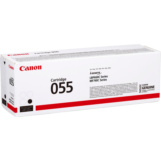 Canon 055BK Black Standard Capacity Toner Cartridge 2.3k pages - 3016C002 - NWT FM SOLUTIONS - YOUR CATERING WHOLESALER