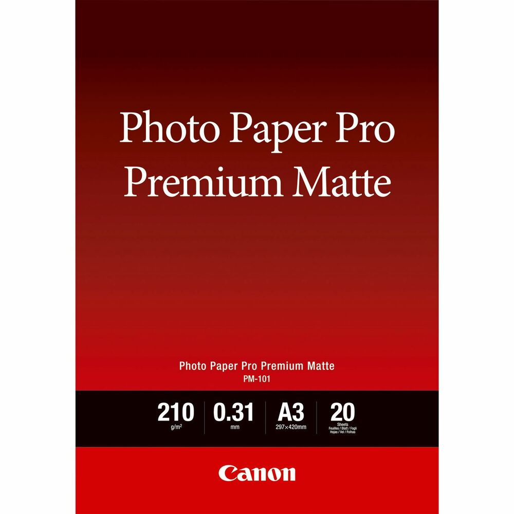 Canon PM-101 A3 Premium Matte Photo Paper - 8657B006 - NWT FM SOLUTIONS - YOUR CATERING WHOLESALER