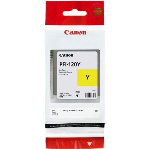 Canon PFI120Y Yellow Standard Capacity Ink Cartridge 130ml - 2888C001AA - NWT FM SOLUTIONS - YOUR CATERING WHOLESALER