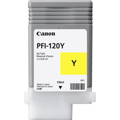 Canon PFI120Y Yellow Standard Capacity Ink Cartridge 130ml - 2888C001AA