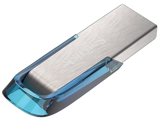 SanDisk 128GB Ultra Flair USB3 Blue Flash Drive - NWT FM SOLUTIONS - YOUR CATERING WHOLESALER