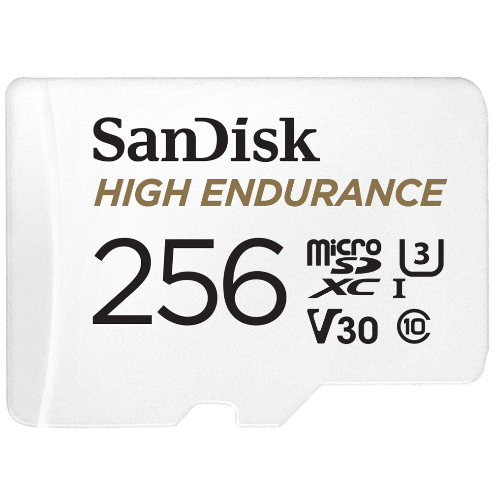SanDisk High Endurance 256GB UHS-I Class 10 MicroSDHC Memory Card and Adapter - NWT FM SOLUTIONS - YOUR CATERING WHOLESALER