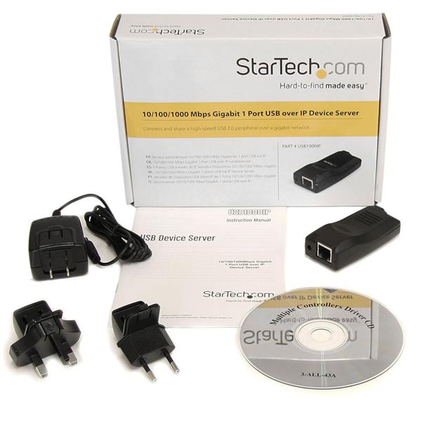 StarTech.com USB1000IP Gigabit 1 Port USB