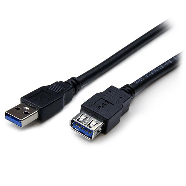 StarTech.com 2m Black SuperSpeed USB 3.0 Extension Cable A to A Male to Female - NWT FM SOLUTIONS - YOUR CATERING WHOLESALER