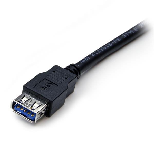 StarTech.com 2m Black SuperSpeed USB 3.0 Extension Cable A to A Male to Female