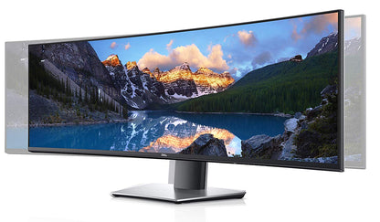Dell U4919DW 49 Inch 5120 x 1440 Pixels Ultra Wide USB C USB HDMI DisplayPort Curved Monitor
