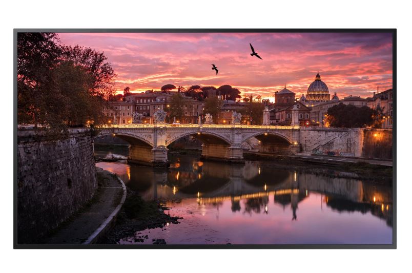 Samsung QB55R 54.6 Inch 3840 x 2160 Pixels 4K Ultra HD HDMI USB DVI Large Format Display - NWT FM SOLUTIONS - YOUR CATERING WHOLESALER