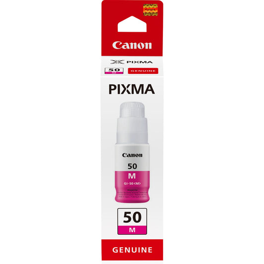 Canon GI-50M Magenta Standard Capacity Ink Bottle 70 ml - 3404C001 - NWT FM SOLUTIONS - YOUR CATERING WHOLESALER