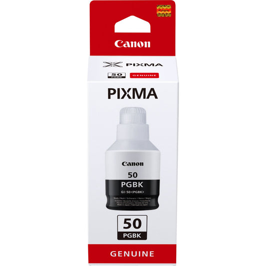 Canon GI50-PGBK Black Standard Capacity Ink Bottle 170 ml - 3386C001 - NWT FM SOLUTIONS - YOUR CATERING WHOLESALER