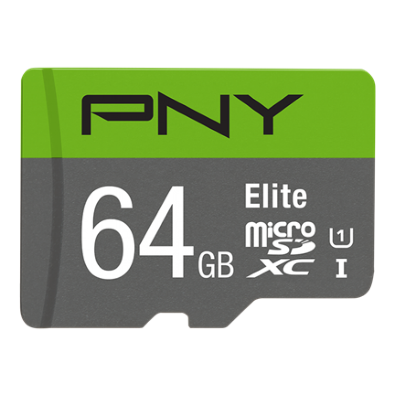 PNY 64GB Elite CL10 UHS1 MicroSDXC and Adapter - NWT FM SOLUTIONS - YOUR CATERING WHOLESALER