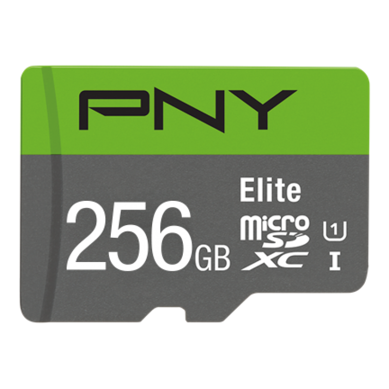 PNY 256GB Elite CL10 UHS1 MicroSDXC and Adapter - NWT FM SOLUTIONS - YOUR CATERING WHOLESALER