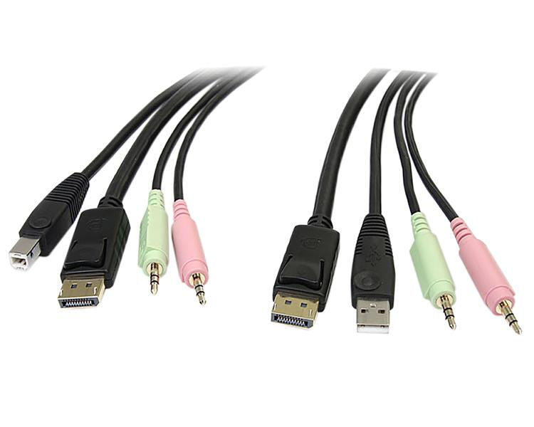 StarTech.com 6ft 4in1 USB DP KVM Switch Cable - NWT FM SOLUTIONS - YOUR CATERING WHOLESALER