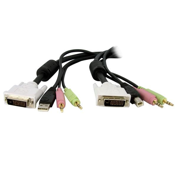StarTech.com 6ft 4in1 USB DVID KVM Switch Cable - NWT FM SOLUTIONS - YOUR CATERING WHOLESALER