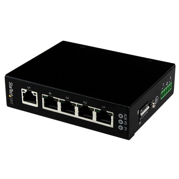 StarTech.com 5 Pt Unmanaged Ind. Gbit Switch DIN Rail - NWT FM SOLUTIONS - YOUR CATERING WHOLESALER